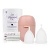 Flexible Silicone Menstrual Cup – 100% Medical-Grade, Reusable & Safe (White, Medium)