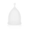 Flexible Silicone Menstrual Cup – 100% Medical-Grade, Reusable & Safe (White, Medium)