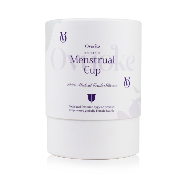 Flexible Silicone Menstrual Cup – 100% Medical-Grade, Reusable & Safe (White, Medium)