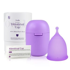 Ovuoke Hygienic Menstrual Cup (Medium, Purple)