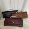 Hot-selling Handmade Woven Soft Leather Bag Wholesales Clutch Women Handbags Pu Leather Luxury Purse Fashion Bags for Girls