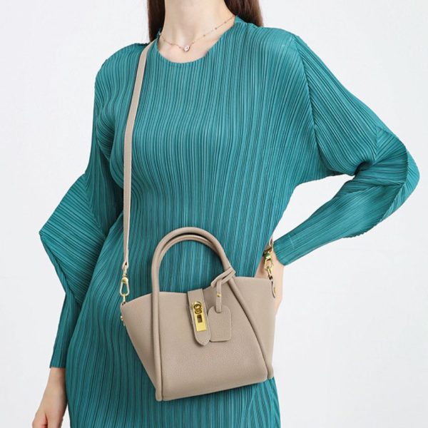 Luxury Trapeze Leather Handbag – Women’s Casual Shoulder & Crossbody Bag