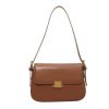 Women’s Vegan Leather Crossbody Bag – Drawstring Sling Handbag Coffee Brown