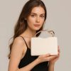 Women’s PU Leather Crystal Clutch Bag with Chain Strap – Luxury Wedding & Party Evening Handbag - Wine