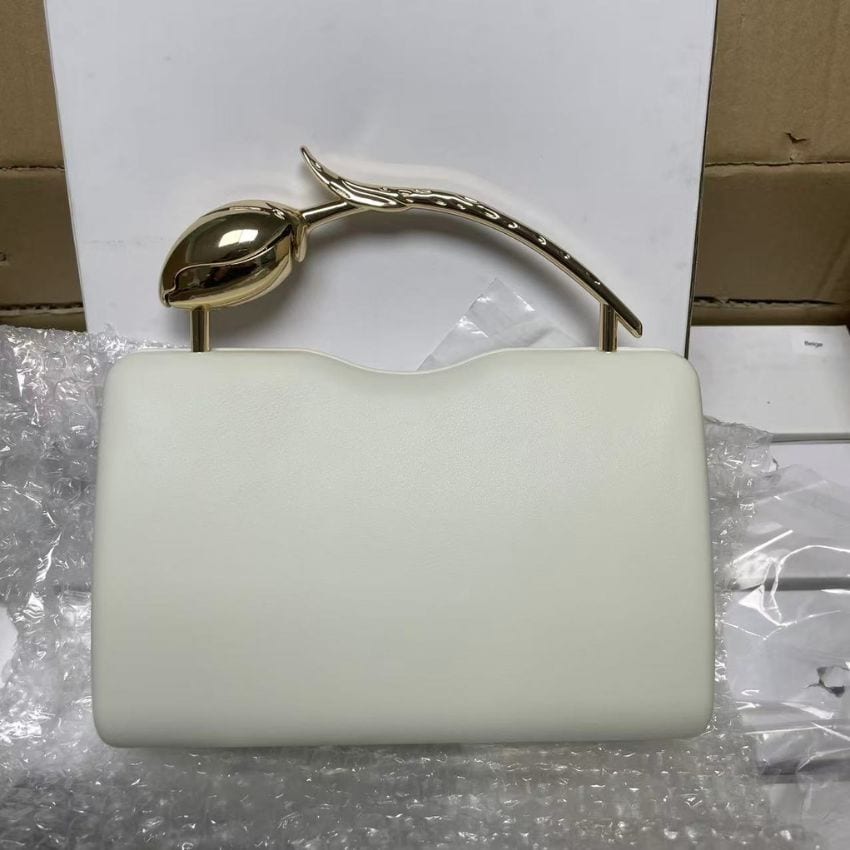 Women’s PU Leather Crystal Clutch Bag with Chain Strap – Luxury Wedding & Party Evening Handbag