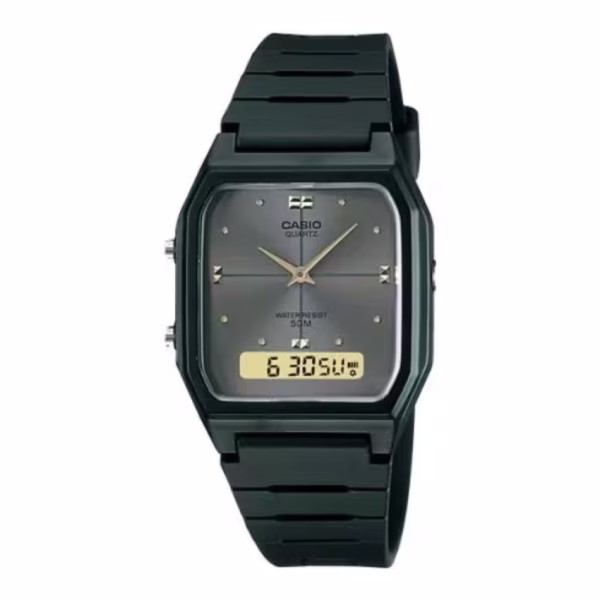 Casio AW-48HE-8AVDF Unisex Compact Ana-Digi Grey Dial Resin Watch