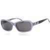 BEBE-BB7138-458 Women’s Powder Blue Acetate Full Rim Rectangular Sunglasses