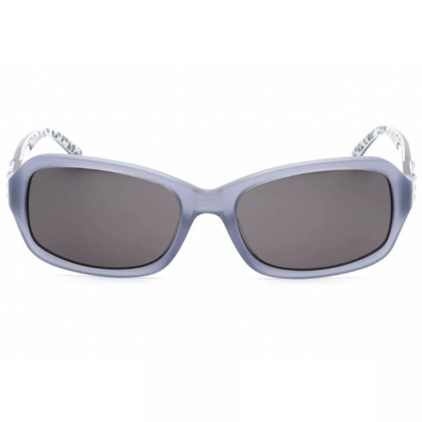 BEBE-BB7138-458 Women’s Powder Blue Acetate Full Rim Rectangular Sunglasses