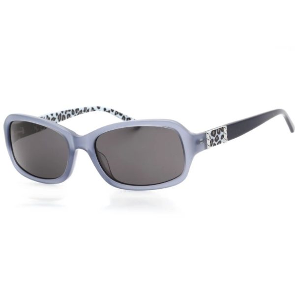 BEBE-BB7138-458 Women’s Powder Blue Acetate Full Rim Rectangular Sunglasses
