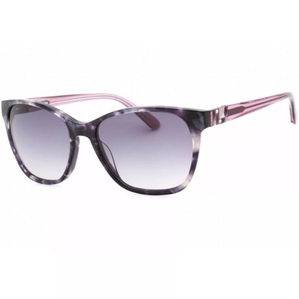 BEBE-BB7191-530 Women’s Plum Plastic Full Rim Rectangular Frame Sunglasses