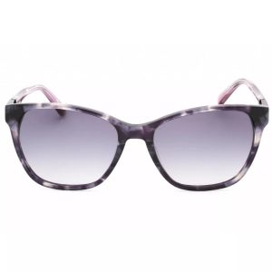 BEBE-BB7191-530 Women’s Plum Plastic Full Rim Rectangular Frame Sunglasses