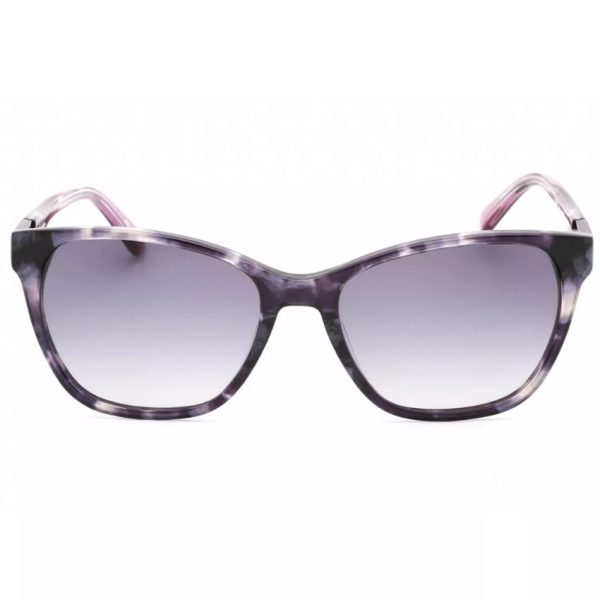 BEBE-BB7191-530 Women’s Plum Plastic Full Rim Rectangular Frame Sunglasses
