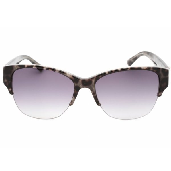 BEBE-BB7189-001 Women’s Jet Zylonite Full Rim Rectangular Frame Sunglasses