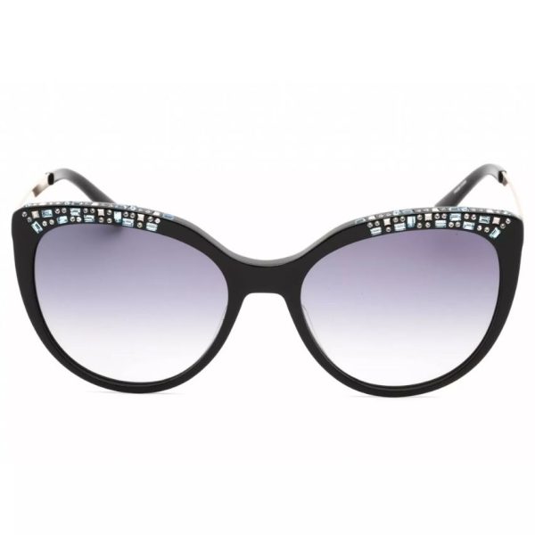 BEBE-BB7223-001 Women’s Jet Zylonite Full Rim Smoke Gradient Lens Sunglasses