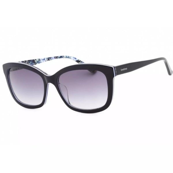 BEBE-BB7228-400 Women’s Navy Plastic Full Rim Rectangular Frame Sunglasses