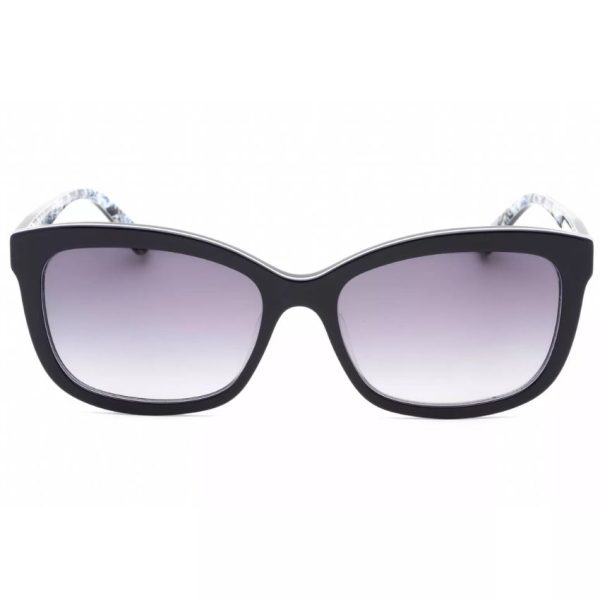 BEBE-BB7228-400 Women’s Navy Plastic Full Rim Rectangular Frame Sunglasses