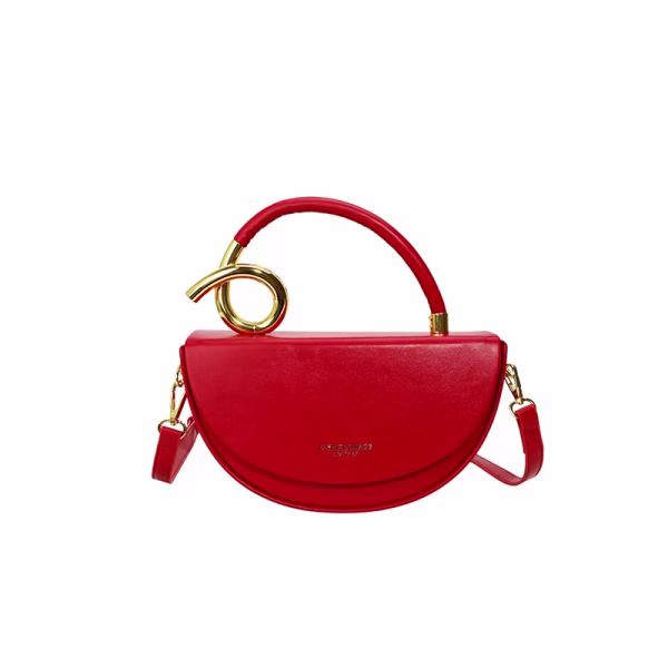 Hed3fc05437bf4863b4e6f08896c6df24y Fashion Trendy Light Luxury High-End Women's Saddle Shoulder Bag Niche Personality Handheld Single PU Hasps
