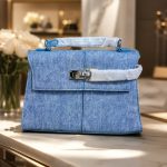 Minimalist All-Season Utility Shoulder PU Bag - Blue