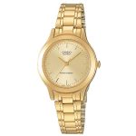 LTP-1128N-9ARDF Casio LTP-1128N-9ARDF Women’s Gold Enticer Bracelet Small Watch