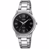 LTP-1303DD-1AVDF Casio LTP-1303DD-1AVDF Women’s Black Roman-Numeral Stainless Steel Watch