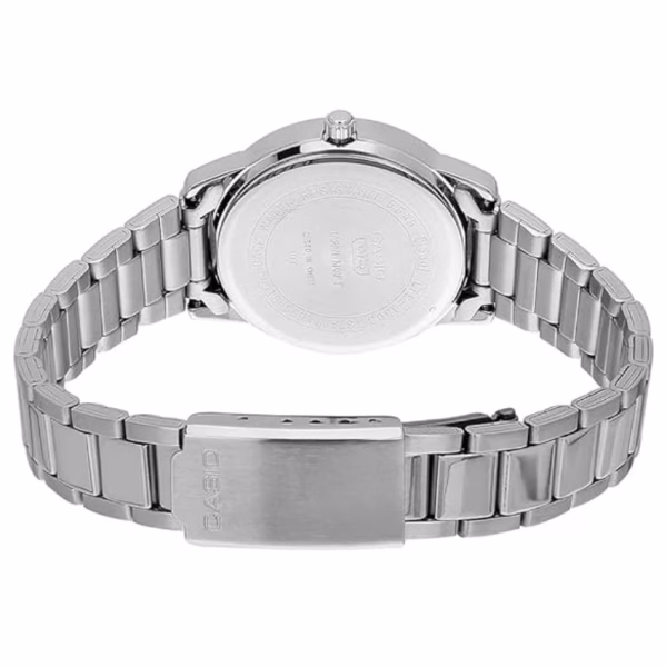 LTP-1303DD-1AVDF-3 Casio LTP-1303DD-1AVDF Women’s Black Roman-Numeral Stainless Steel Watch