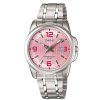Casio LTP-1314D-5AVDF Women’s Enticer Pink Dial Bracelet Watch