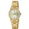Casio LTP-V002G-9B3UDF Women’s Gold Bracelet Small Watch