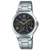 Casio Ladies LTP-V300D-1A2UDF Multi-Function Black Dial Medium Watch