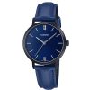 Casio LTP-VT02BL-2AUDF Women’s Blue Dial, Leather Small Analog Watch